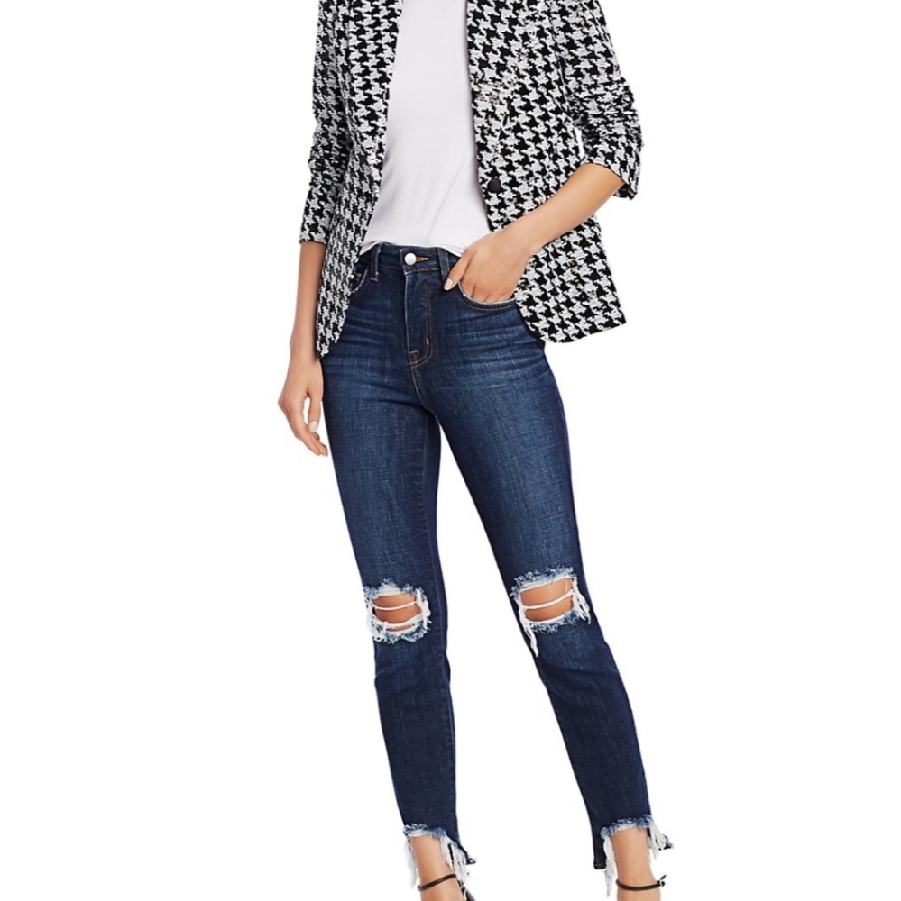 L'AGENCE High Line High-Rise Distressed Jeans NWT